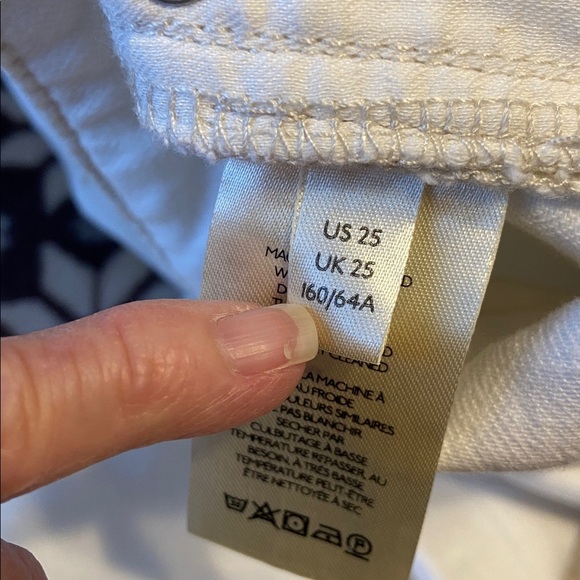 Anthropologie Pilcro Mid Rise Distressed Fit Boyfriend Jeans White Size 25 x 29” - Picture 8 of 14